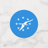 表紙吹雪とコーパスクリスティ州旗，テキサス州 コンフェッティ (スモール正面)