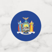 表紙吹雪とニューヨーク州旗 コンフェッティ (スモール正面)