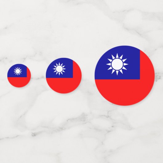 表紙吹雪と台湾国旗 コンフェッティ (正面)