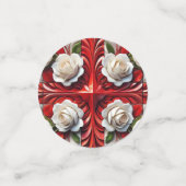 表紙吹雪と英語バラデザイン コンフェッティ (スモール正面)