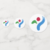 表紙吹雪と韓国ソウル国旗 コンフェッティ (裏面)