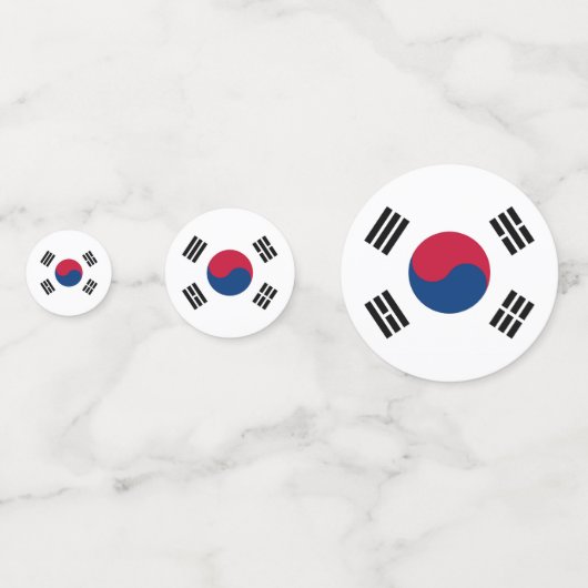 表紙吹雪と韓国国旗 コンフェッティ (裏面)