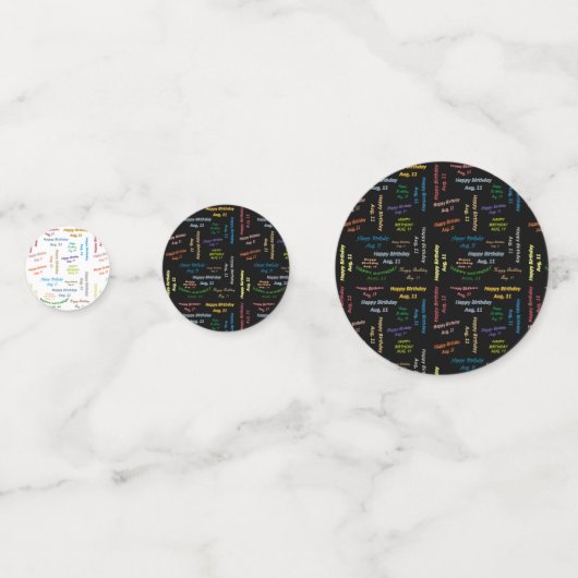 表紙吹雪威厳がある, 11誕生日 コンフェッティ (正面)