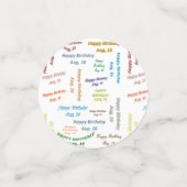 表紙吹雪威厳がある, 16誕生日 コンフェッティ (スモール正面)