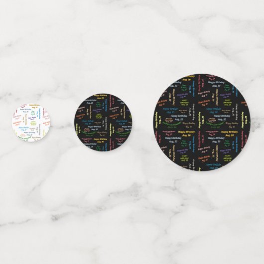 表紙吹雪威厳がある, 20誕生日 コンフェッティ (正面)