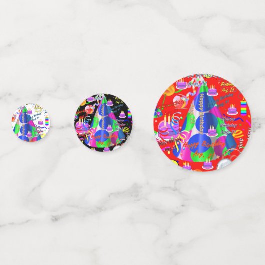 表紙吹雪威厳がある, 21誕生日 コンフェッティ (正面)