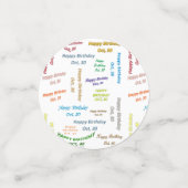 表紙吹雪10月30誕生日 コンフェッティ (スモール正面)