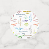 表紙吹雪10月4誕生日 コンフェッティ (スモール正面)