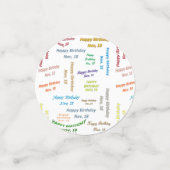 表紙吹雪11月18誕生日 コンフェッティ (スモール正面)