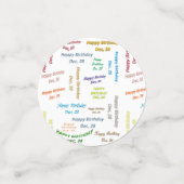 表紙吹雪12月28誕生日 コンフェッティ (スモール正面)