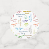 表紙吹雪12月31誕生日 コンフェッティ (スモール正面)