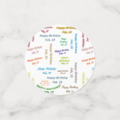 表紙吹雪2月10誕生日 コンフェッティ (スモール正面)