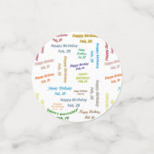 表紙吹雪2月28誕生日 コンフェッティ (スモール正面)