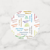 表紙吹雪3月16誕生日 コンフェッティ (スモール正面)