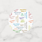 表紙吹雪3月17誕生日 コンフェッティ (スモール正面)