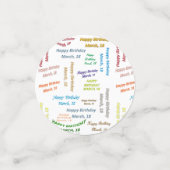 表紙吹雪3月18誕生日 コンフェッティ (スモール正面)