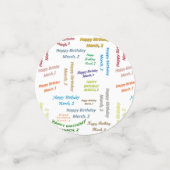 表紙吹雪3月2誕生日 コンフェッティ (スモール正面)