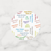 表紙吹雪3月23誕生日 コンフェッティ (スモール正面)