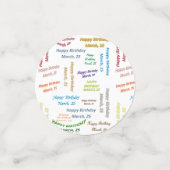 表紙吹雪3月25誕生日 コンフェッティ (スモール正面)