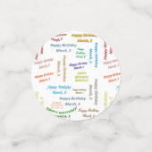 表紙吹雪3月5誕生日 コンフェッティ (スモール正面)