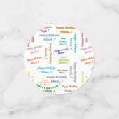 表紙吹雪3月7誕生日 コンフェッティ (スモール正面)