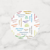 表紙吹雪3月9誕生日 コンフェッティ (スモール正面)