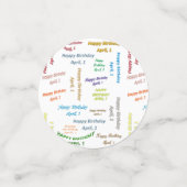 表紙吹雪4月1誕生日 コンフェッティ (スモール正面)