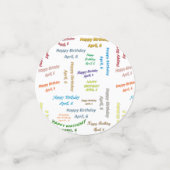 表紙吹雪4月6誕生日 コンフェッティ (スモール正面)