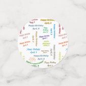 表紙吹雪4月8誕生日 コンフェッティ (スモール正面)