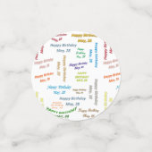 表紙吹雪5月28誕生日 コンフェッティ (スモール正面)