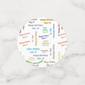 表紙吹雪7月12誕生日 コンフェッティ (スモール正面)