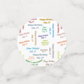 表紙吹雪7月17誕生日 コンフェッティ (スモール正面)