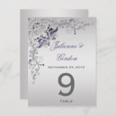 表紙紫華美銀フローラ渦巻き ポストカード (正面/裏面)