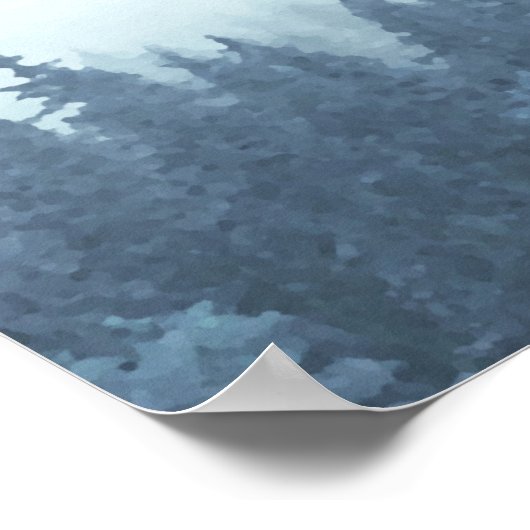 表素朴10ミスティ青松の座席表 ポスター (角)