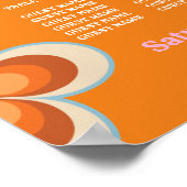 表結婚の座席12レトロヴィンテージ1970s ポスター (角)