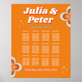 表結婚の座席12レトロヴィンテージ1970s ポスター