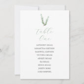 表結婚図別植物表 招待状 (正面)