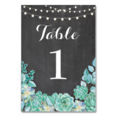 表結婚数チョーク素朴 テーブルナンバー (裏面)