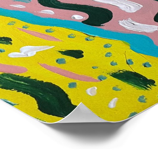 表絵を描情的な数々の抽象芸術 ポスター (角)