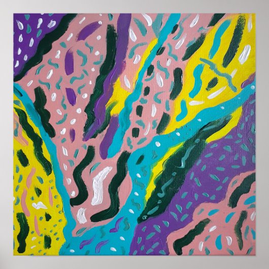 表絵を描情的な数々の抽象芸術 ポスター (正面)