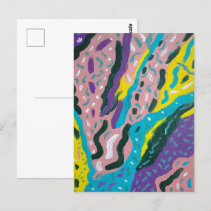 表絵を描情的な数々の抽象芸術 ポストカード
