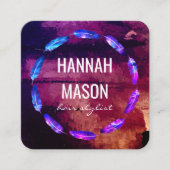 表絵を描情豊 スクエア名刺 (正面)