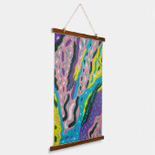 表絵画現抽象芸術の数々の色 吊り下げ型タペストリー (傾斜あり)