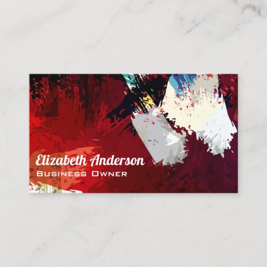 表芸術的絵を描線 名刺 (正面)