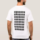 表裏にオープンギターコード Tシャツ (裏面)