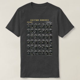 表裏にオープン・ギターコード Tシャツ