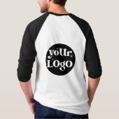 表裏にビジネス ロゴ ブランドデザイン Tシャツ (裏面)
