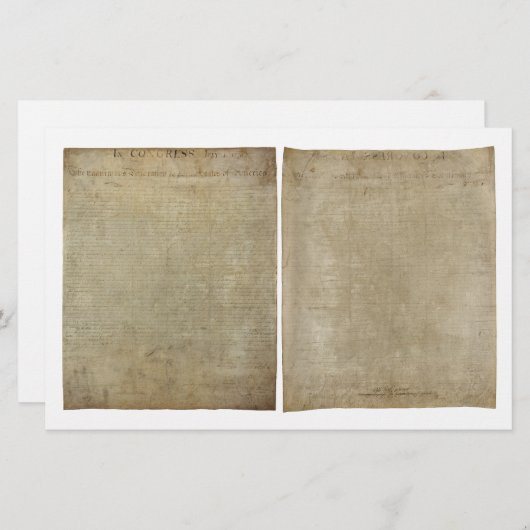 表裏オリジナル独立宣言 便箋 (正面/裏面)