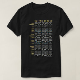 表裏ギター・スケール Tシャツ