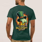 表裏プリント 認定済みいたずらスペシャリスト Tシャツ (裏面)
